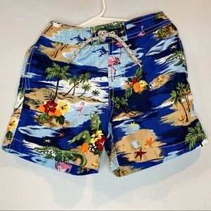 Baby Gap Boys Toddler 3T Swim Trunks Flamingo